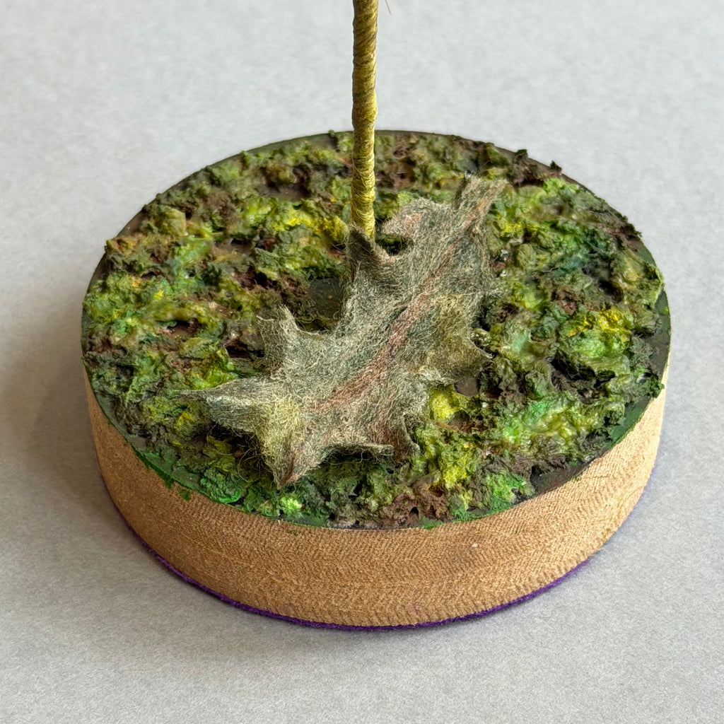 Needle Felted ‘Willoughby’ Mouse with a Thistle