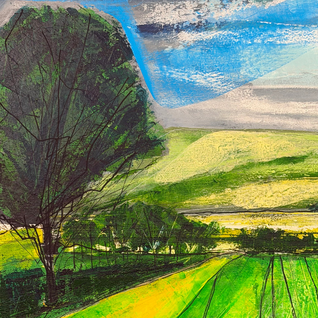 Painting 67.5 x 88cm - Framed - Tewitt Hill, Oakworth