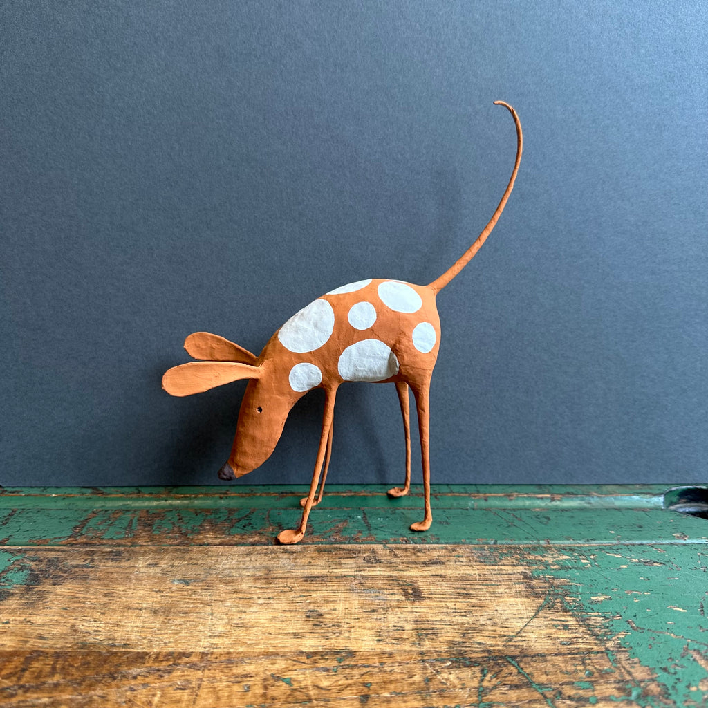 Paper Mache Sculpture ‘Tizer the Dog’