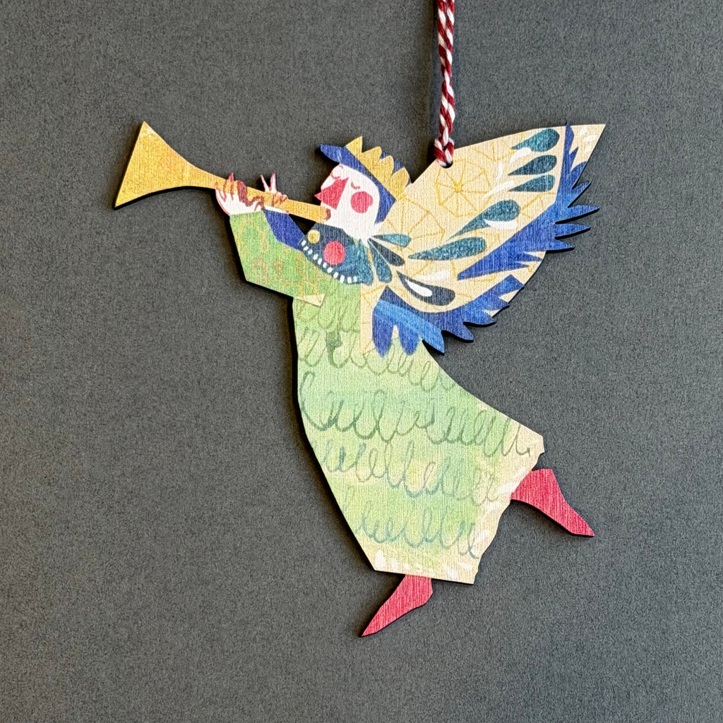 Wooden Decoration - Ester Kent - Joyful Angel