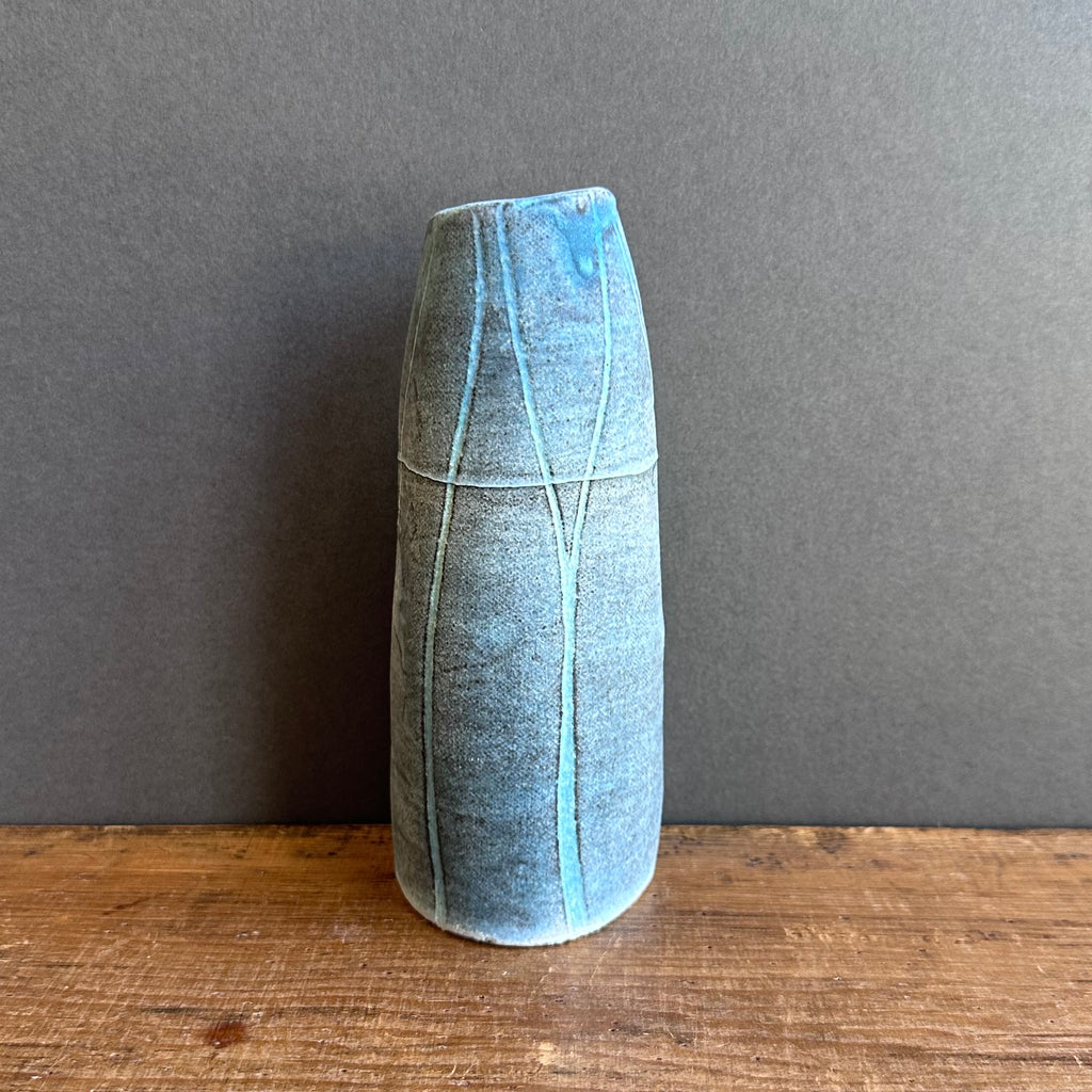 Curved Vase - Medium - Dark Woodland (A)