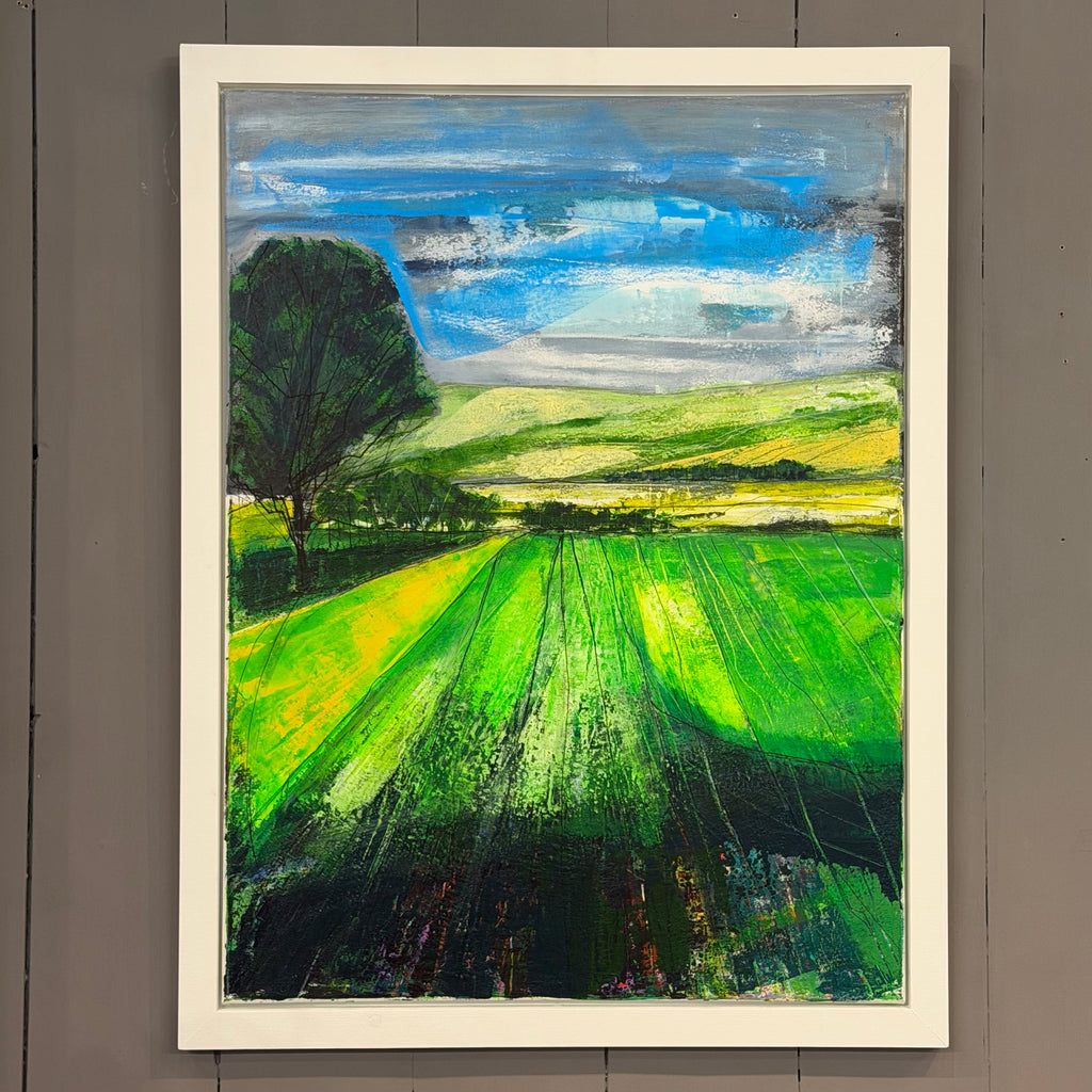 Painting 67.5 x 88cm - Framed - Tewitt Hill, Oakworth