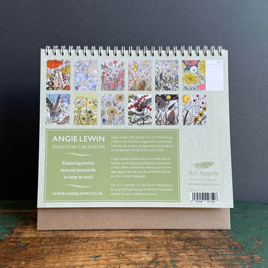 Desk Calendar 2026 - Angie Lewin