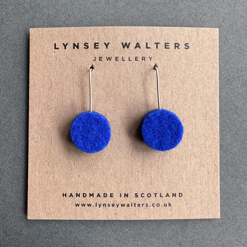 Dot Earrings 'Blue'