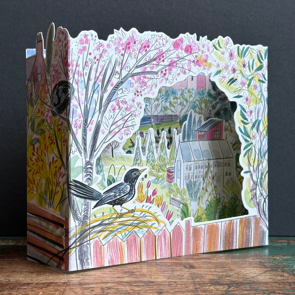 Die-Cut Card - Emily Sutton - Blackbird Alltoment
