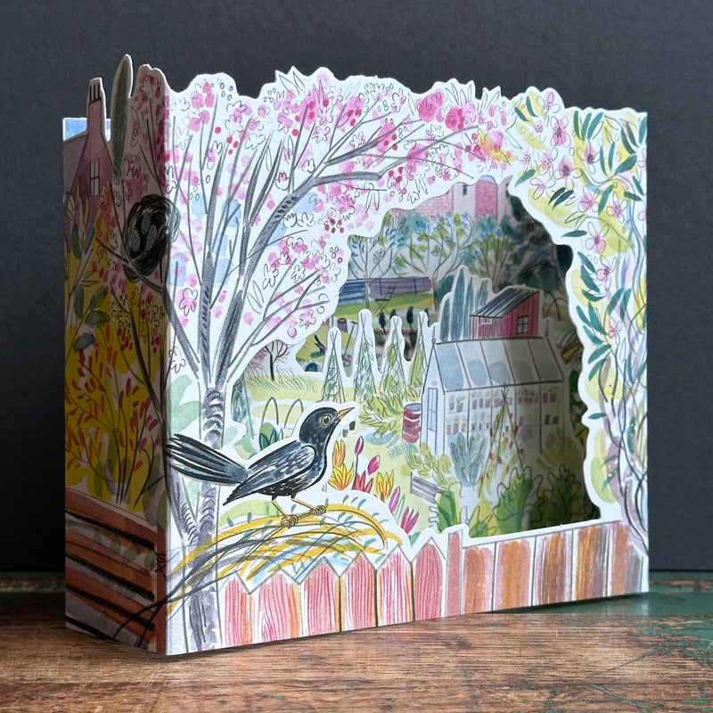 Die-Cut Card - Emily Sutton - Blackbird Alltoment