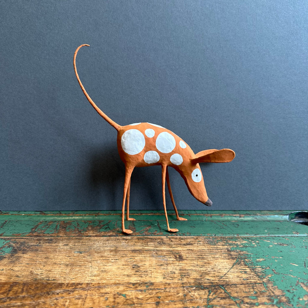 Paper Mache Sculpture ‘Tizer the Dog’