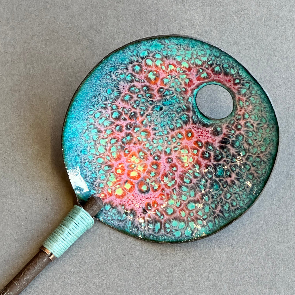 Decorative Enamel Spoon 'Drill Bit’