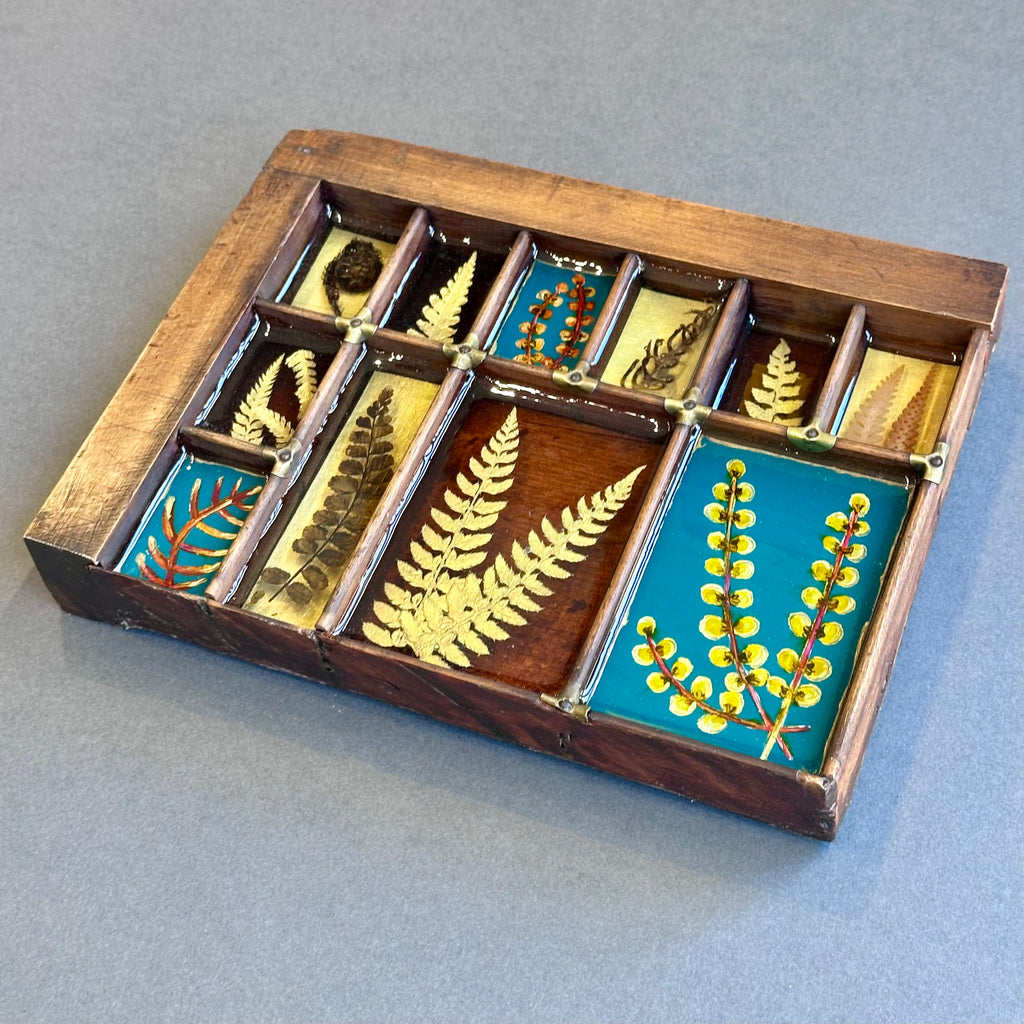 Mixed Media Garden Ferns #384