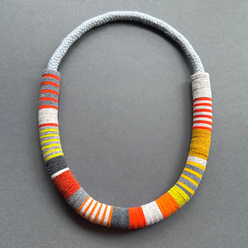Colour Block Necklace 'Oranges'