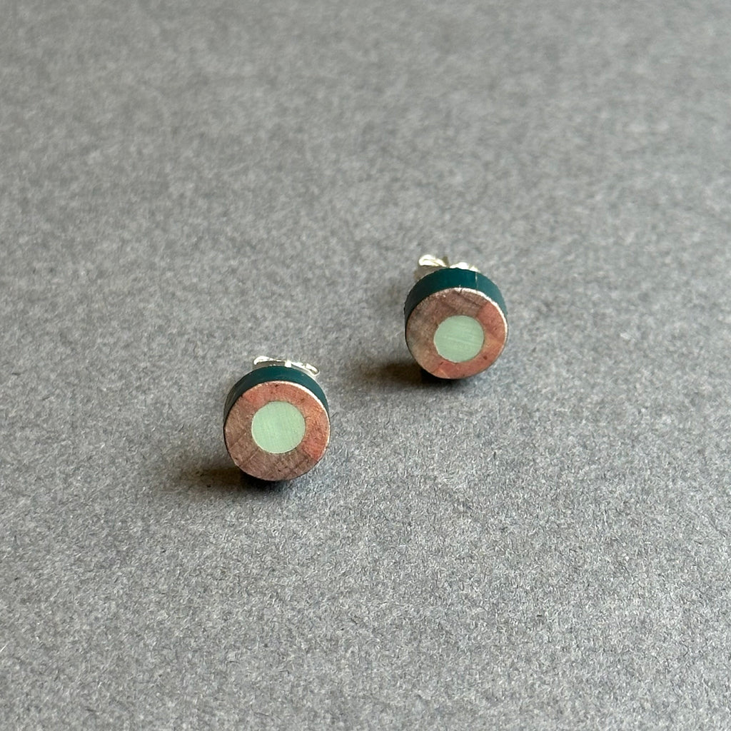 Pencil Stud Earrings - Grey