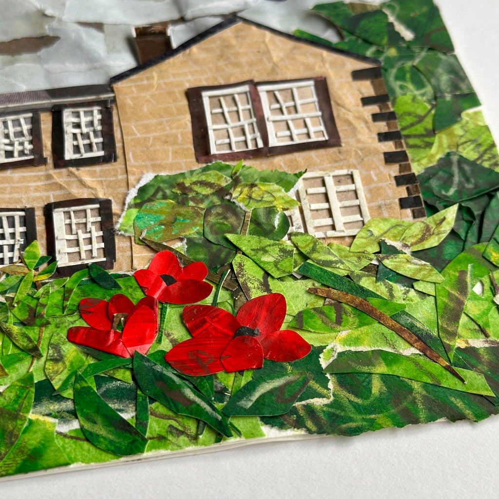 Original Collage - The Parsonage - Framed