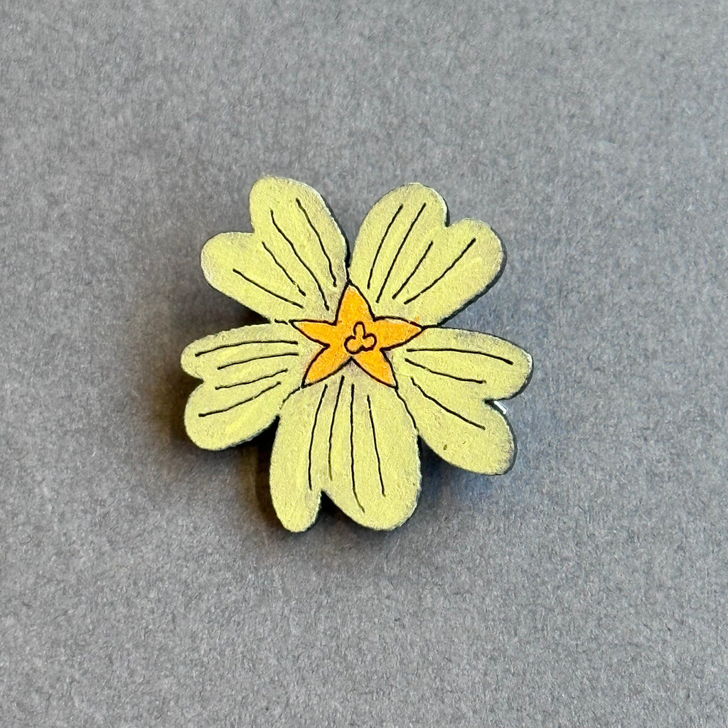 Mini Pin Brooch - Primrose