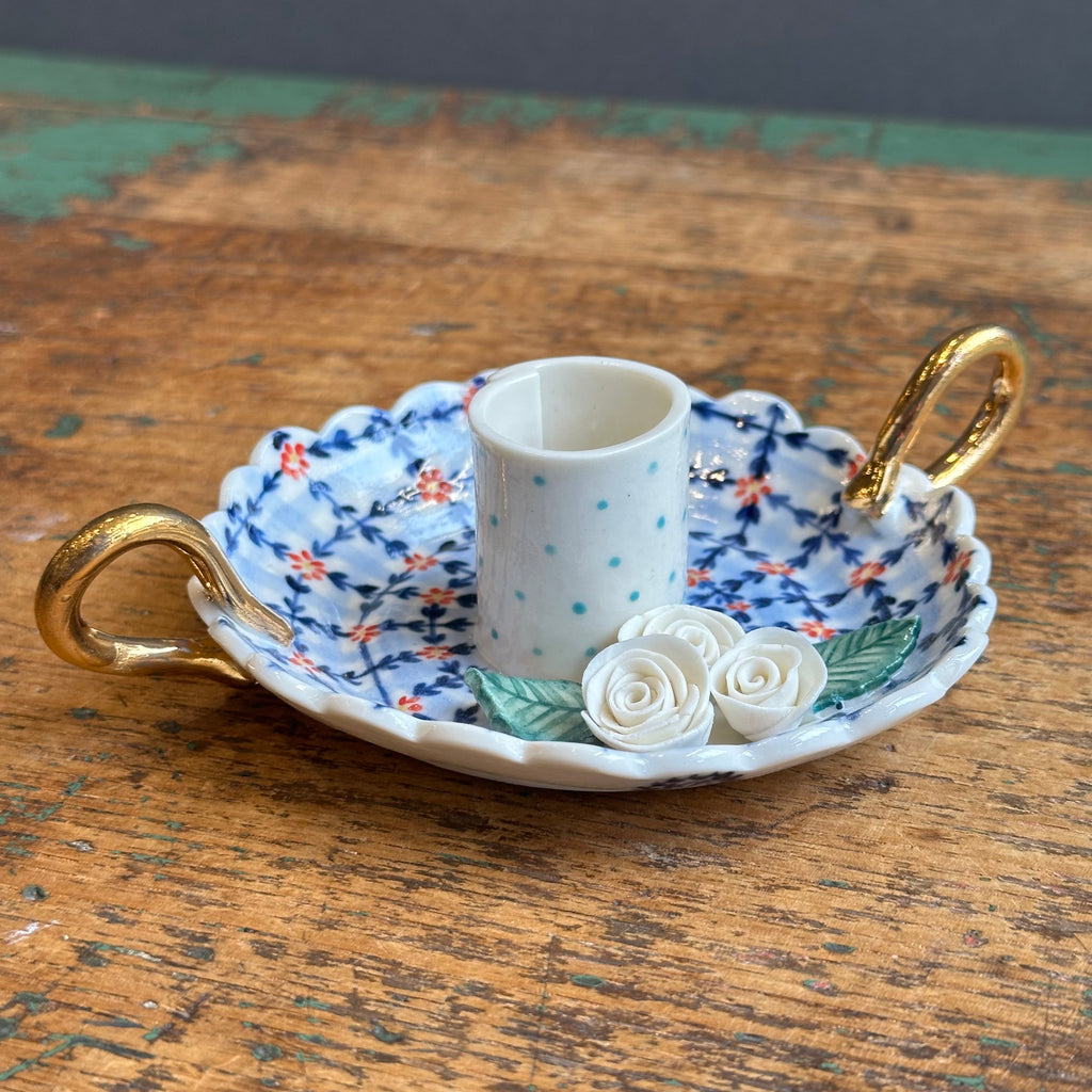 Candle Holder with Handles #E