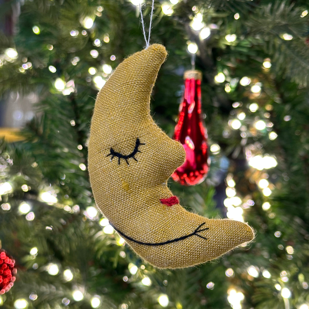 Hand Stitched - Crescent Moon