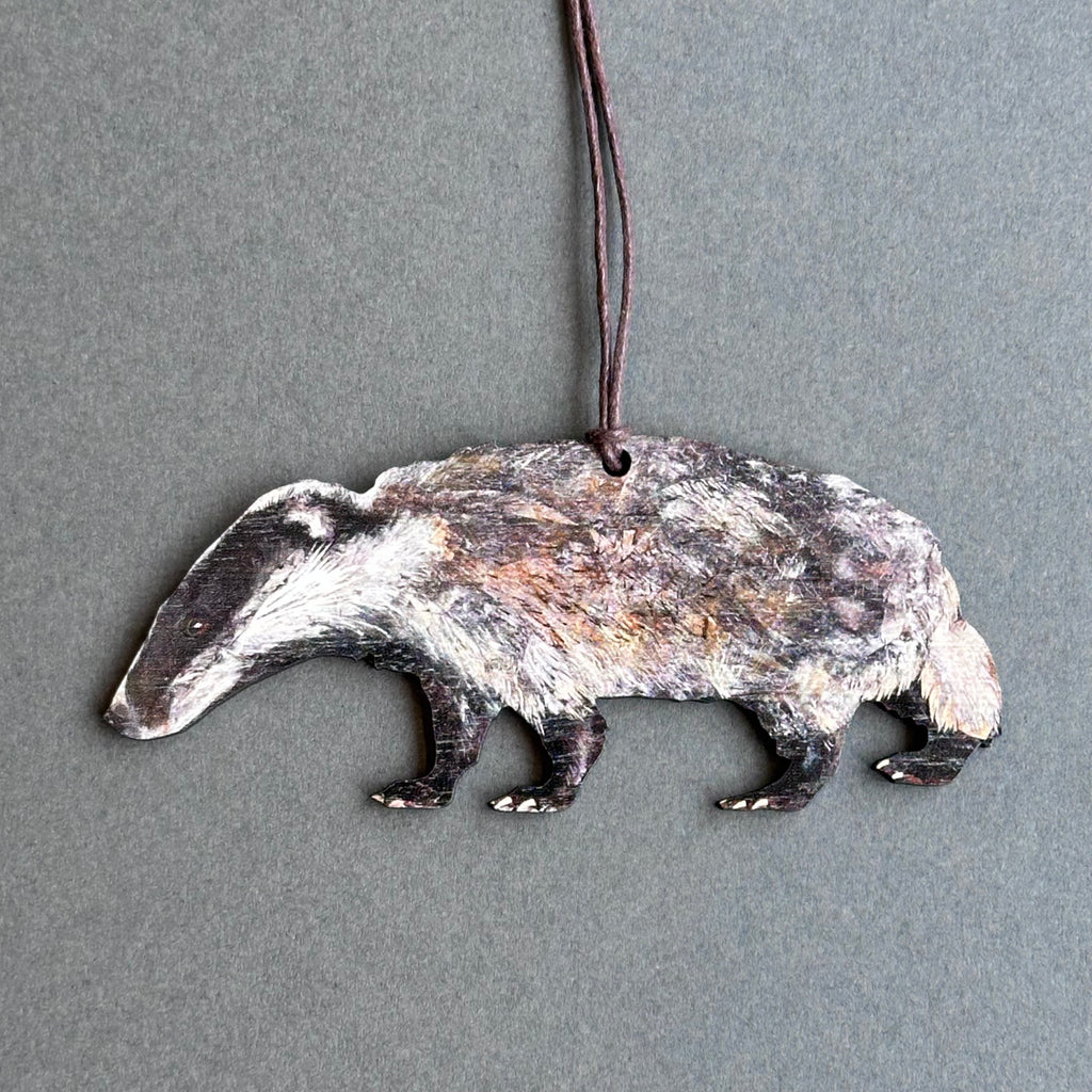 Wooden Decoration - Badger