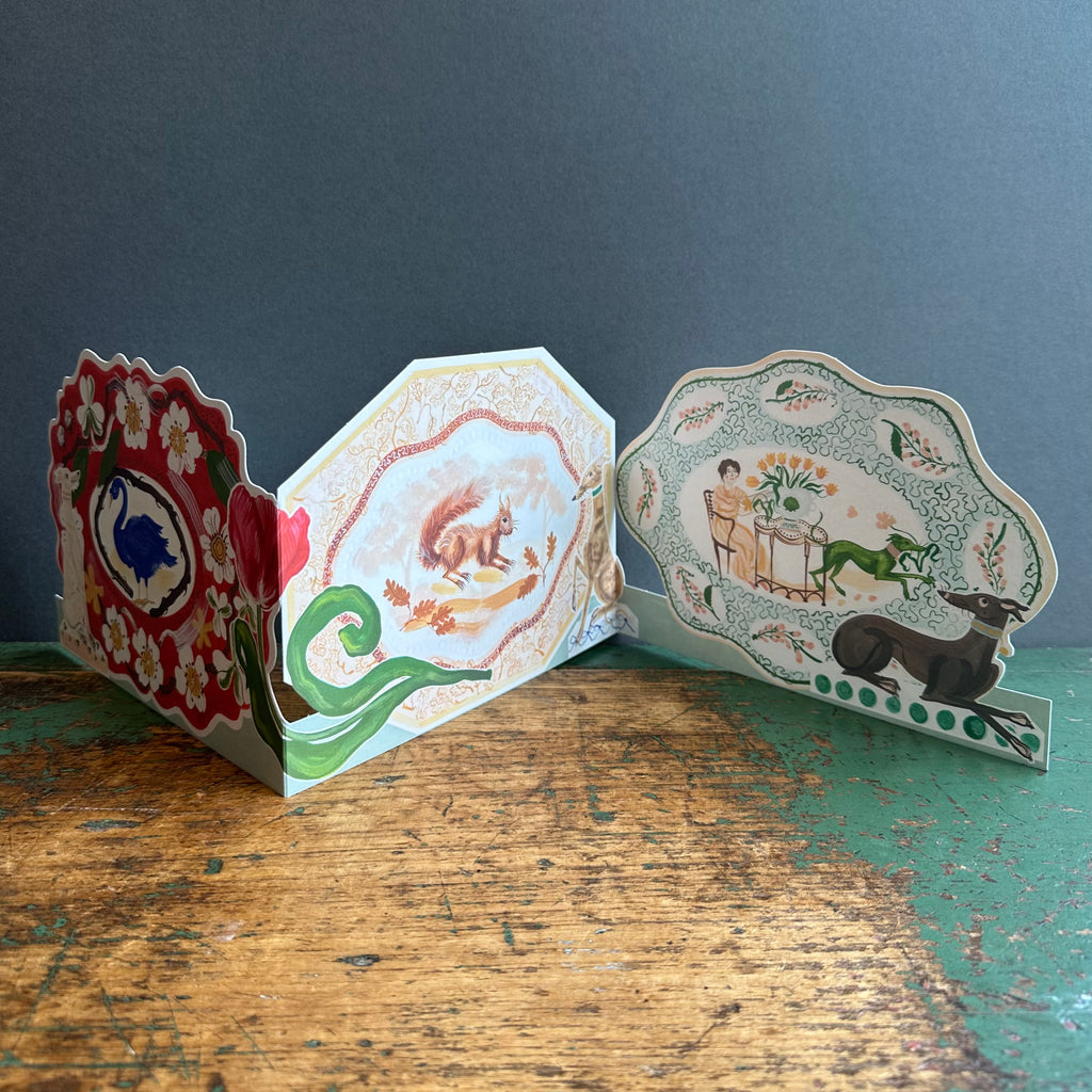 Die-Cut Card - Polly Fern - Romantic Platter