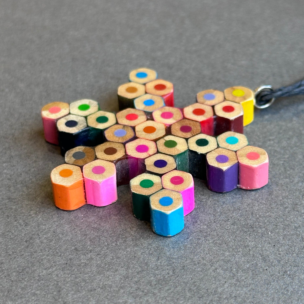 Pencil Snowflake Decoration