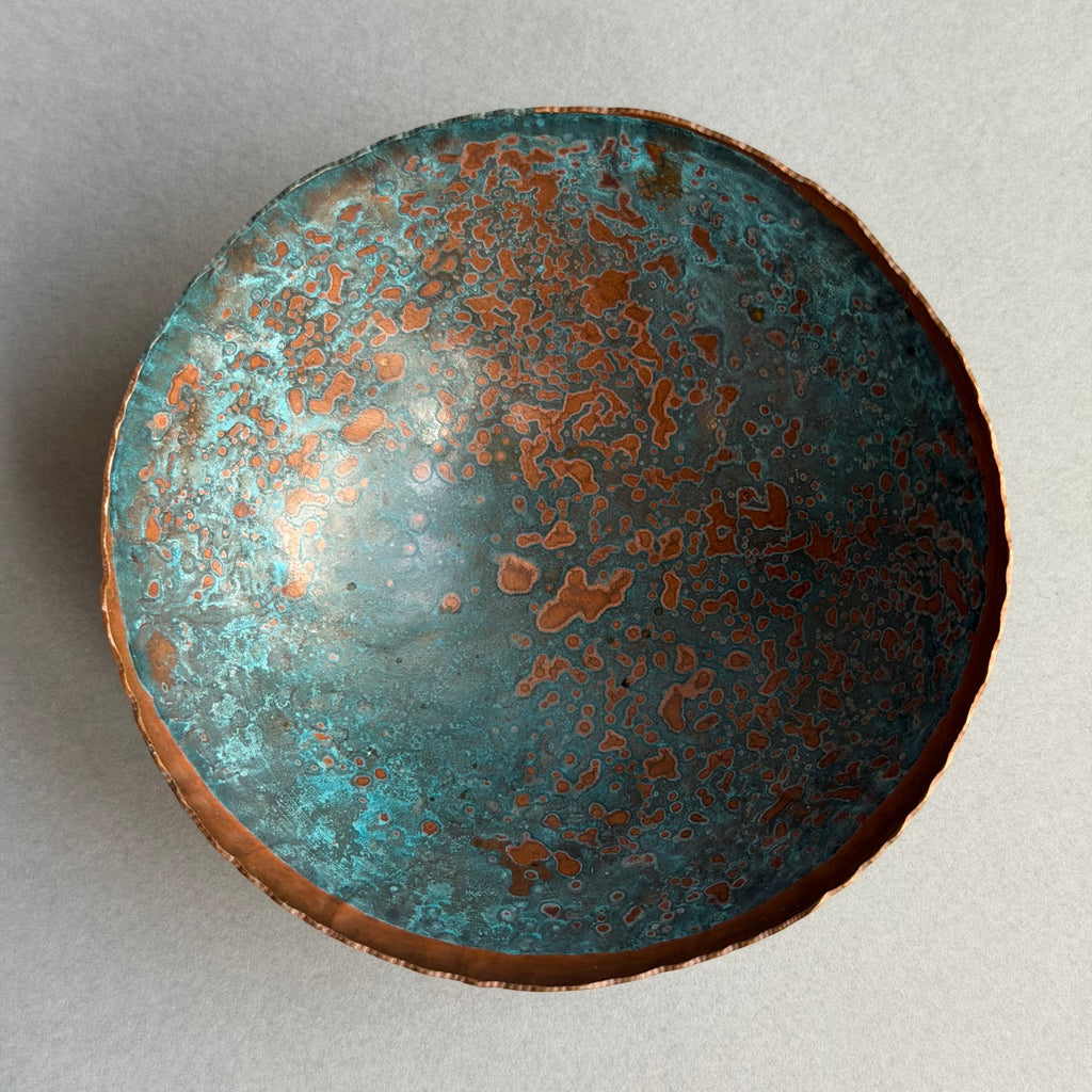 Patinated Copper Bowl - 8cm