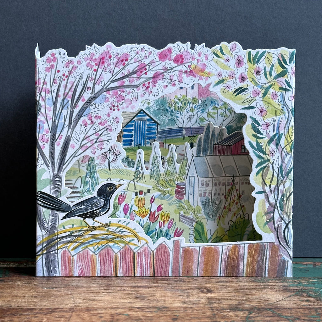 Die-Cut Card - Emily Sutton - Blackbird Alltoment