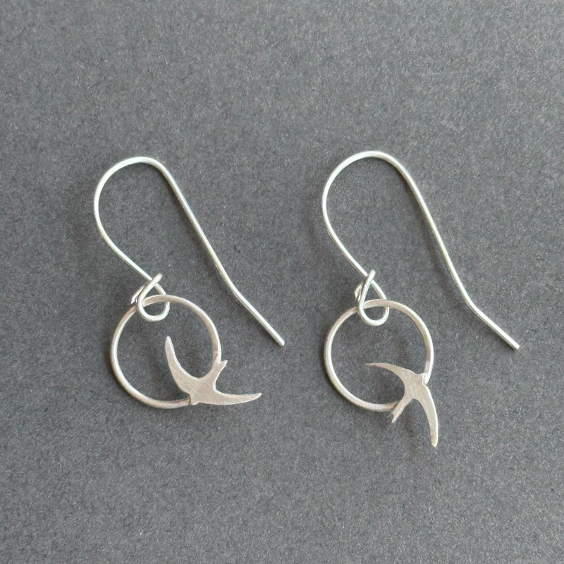 Sterling Silver Drop Earrings - Swifts in Flight