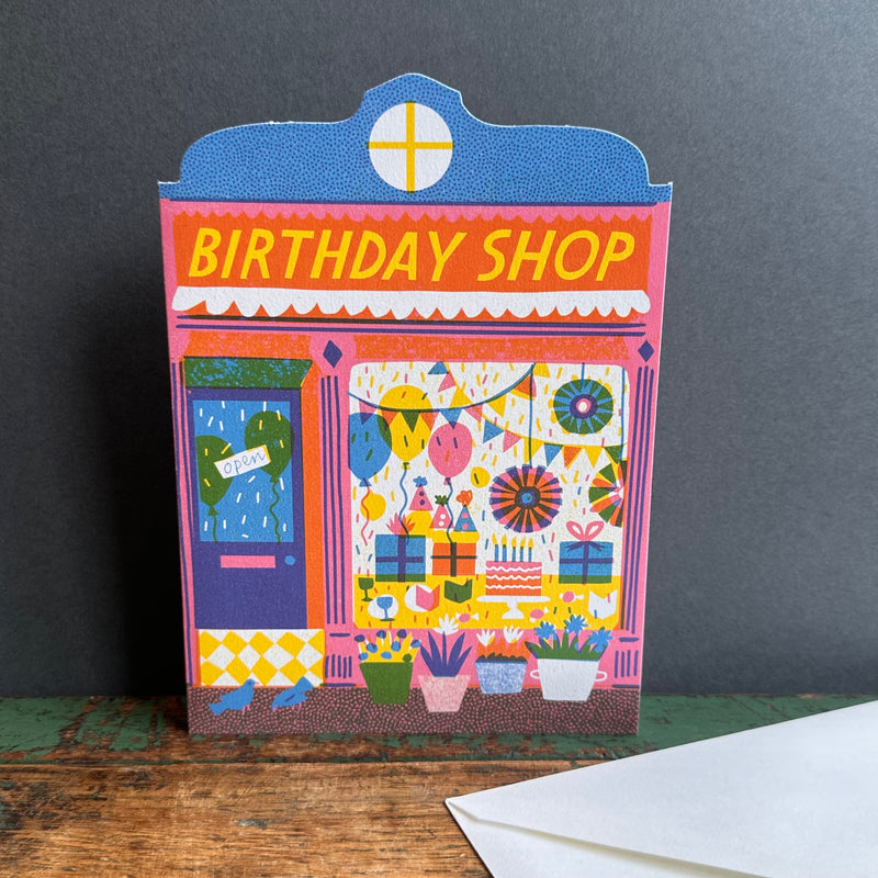 Die Cut Card Birthday Shop