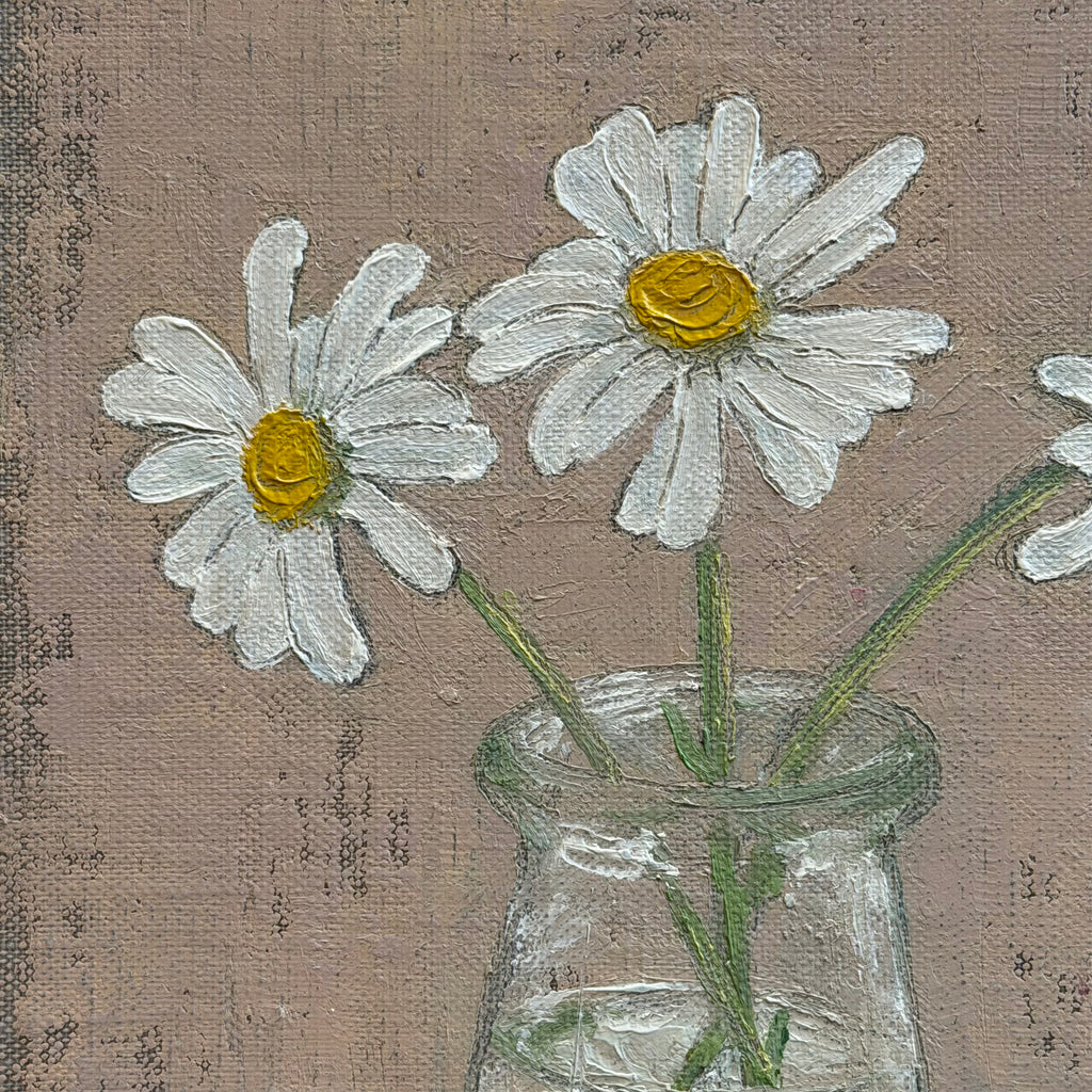 Oil Painting - 8 x 10” - Daisies