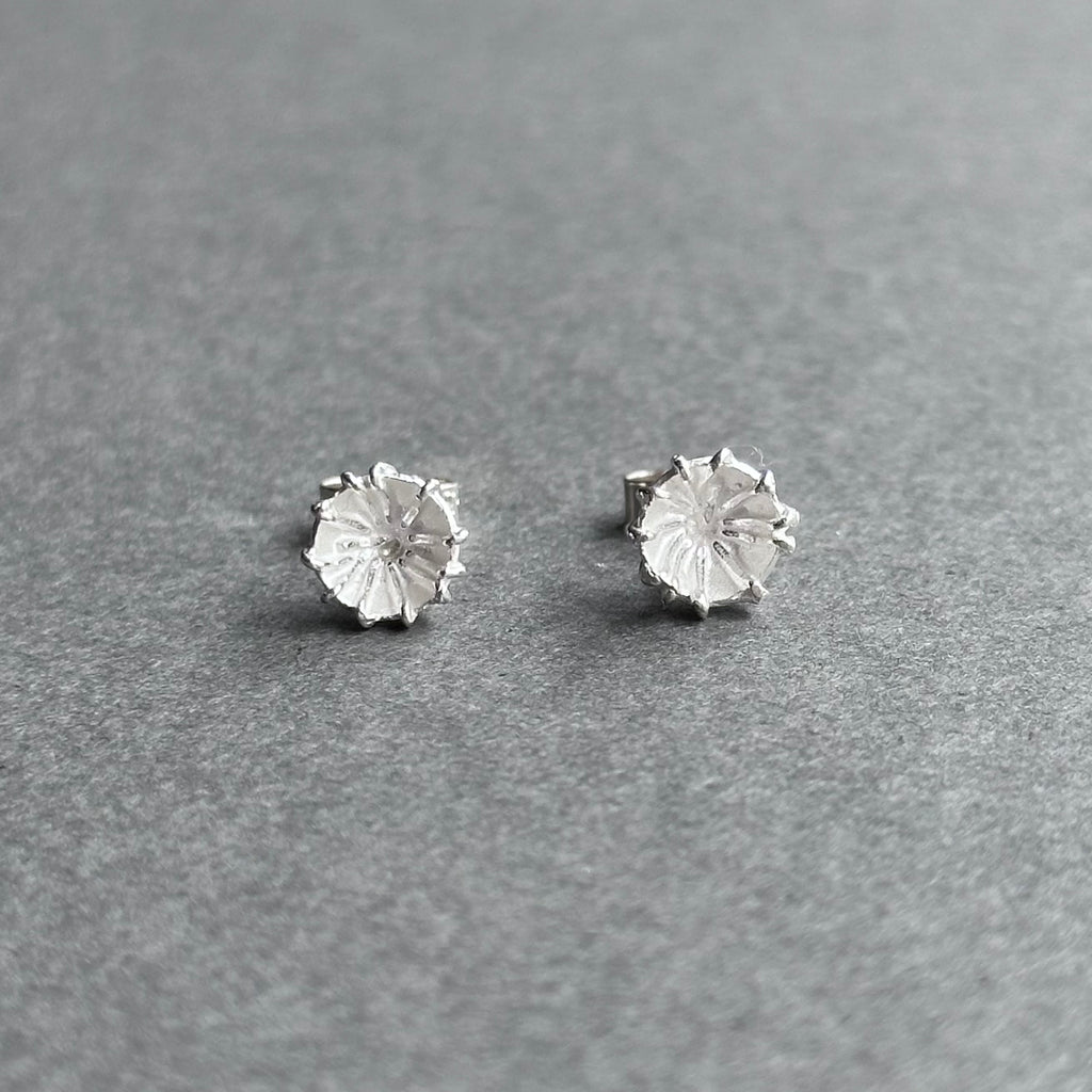 Poppy Seed Studs - Silver