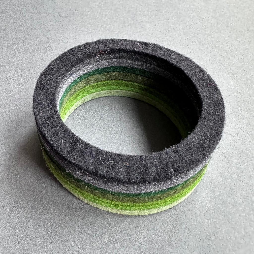 Chunky Bangle Ombre 'Greens'