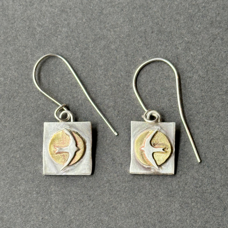 Sterling Silver Drop Earrings - Swifts at Midday Sun