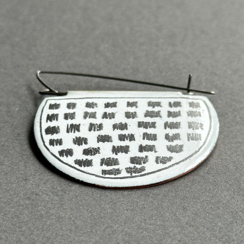 Hanging Enamel Brooch