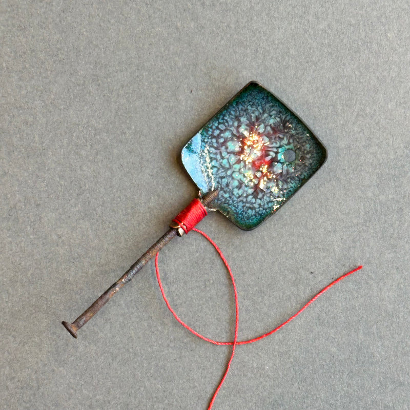 Decorative Enamel Spoon 'Tiny Nail’