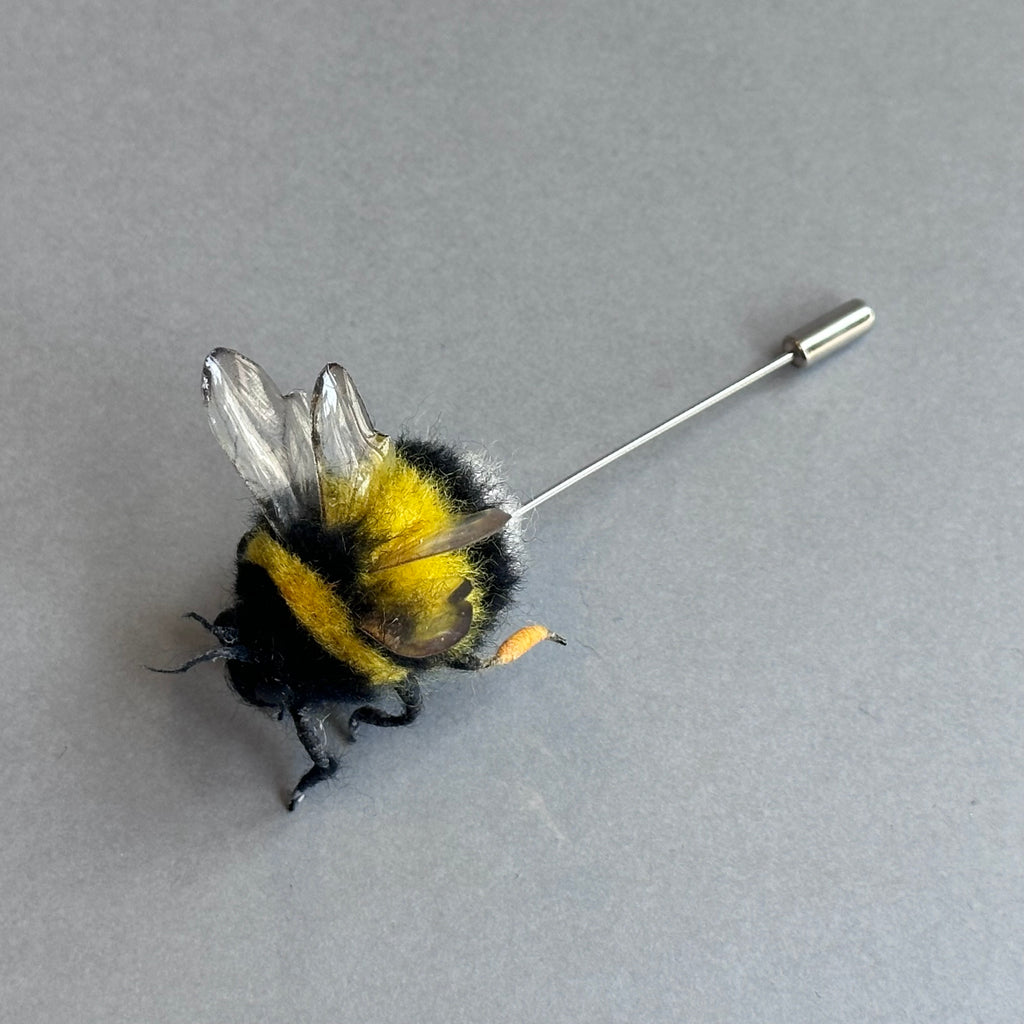 Needle Felted ‘Bumble Bee Pin’ #A