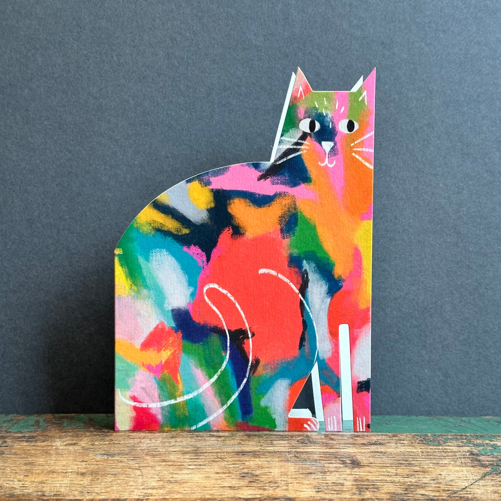 Cut Out Cat G/Card - Niaski - Paint Cat