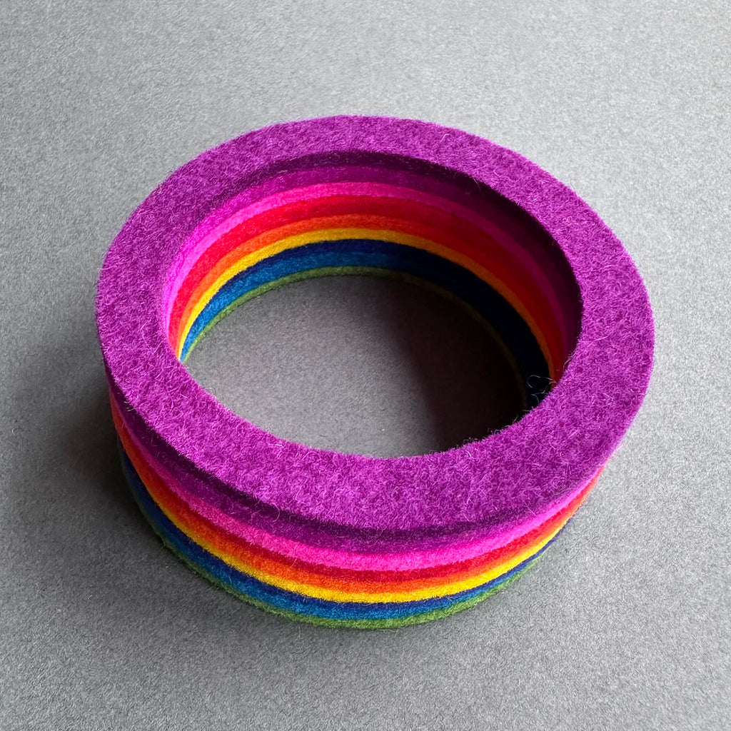 Chunky Bangle Ombre 'Rainbow'