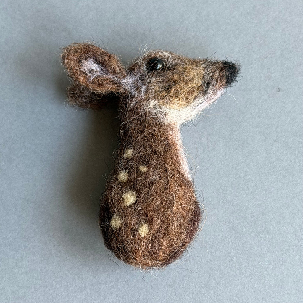Needle Felted ‘Deer’ Brooch