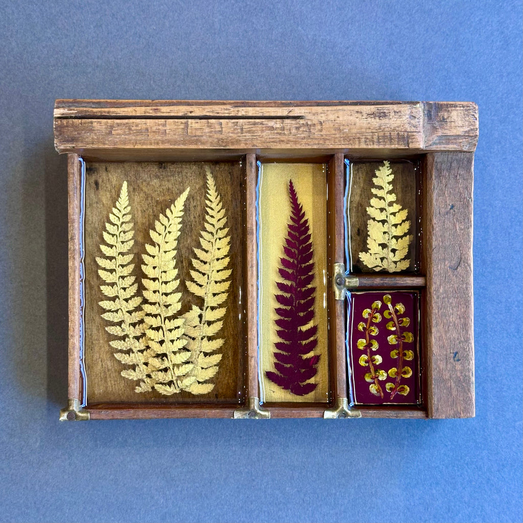 Mixed Media Garden Ferns #399