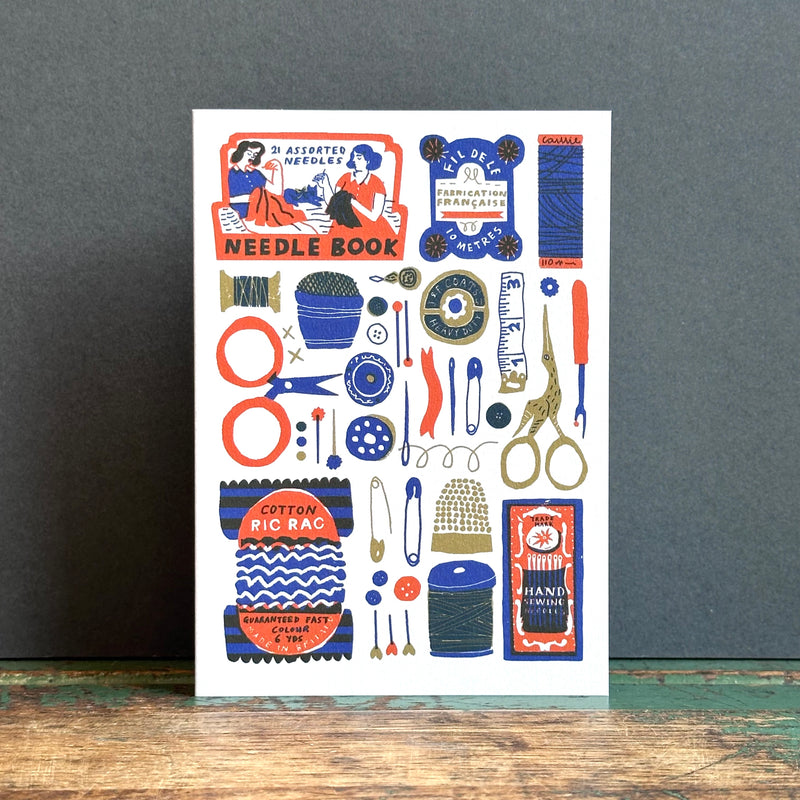A6 G/Card - Sewing Collection