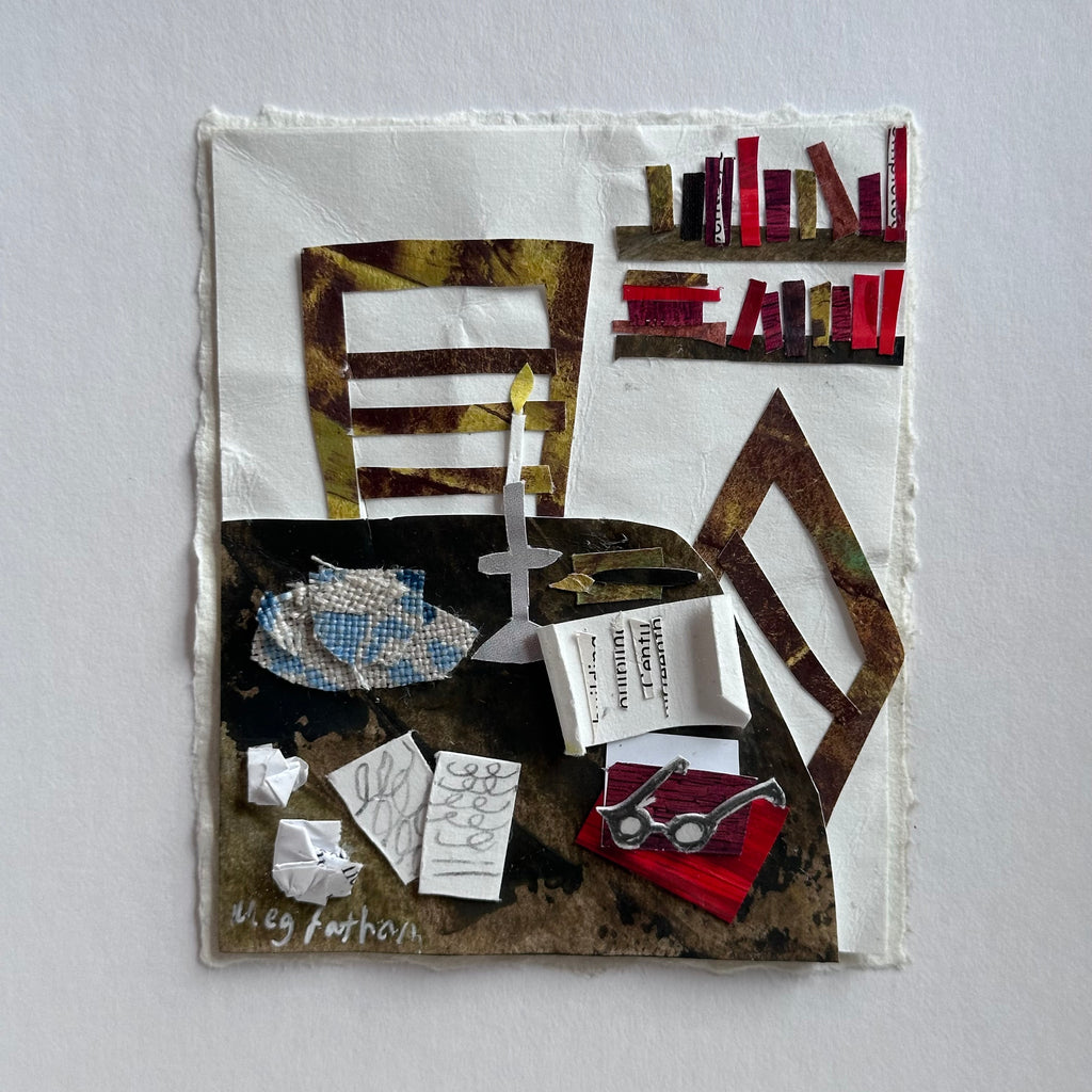 Original Collage - Mr Bronte’s Study - Framed