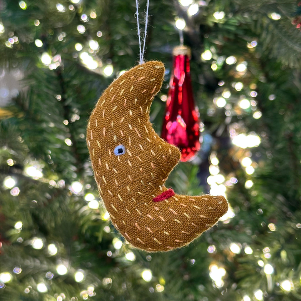 Hand Stitched - Crescent Moon