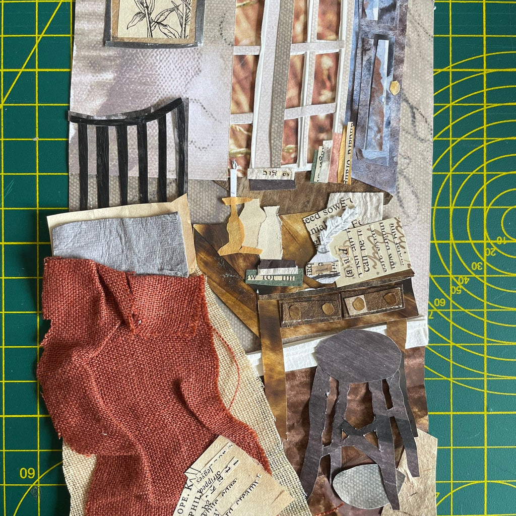 Original Collage - Branwell’s Studio - Framed