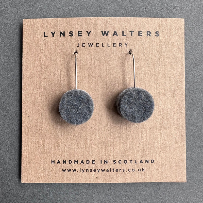 Dot Earrings 'Greys'