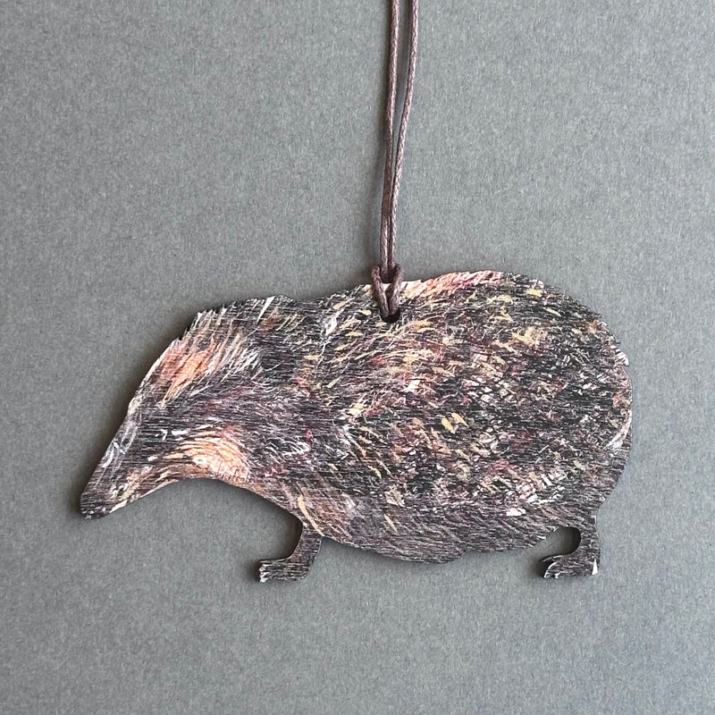 Wooden Decoration - Hedgehog