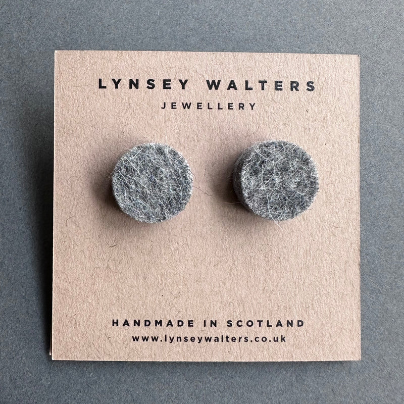 Colourful Stud Earrings 'Grey'