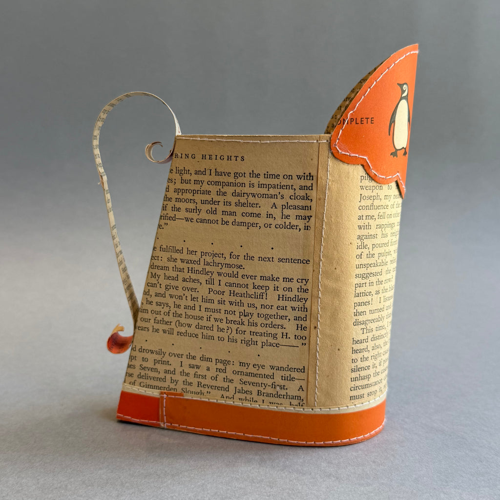 Paper Jug - Medium - Penguin Orange - Wuthering Heights
