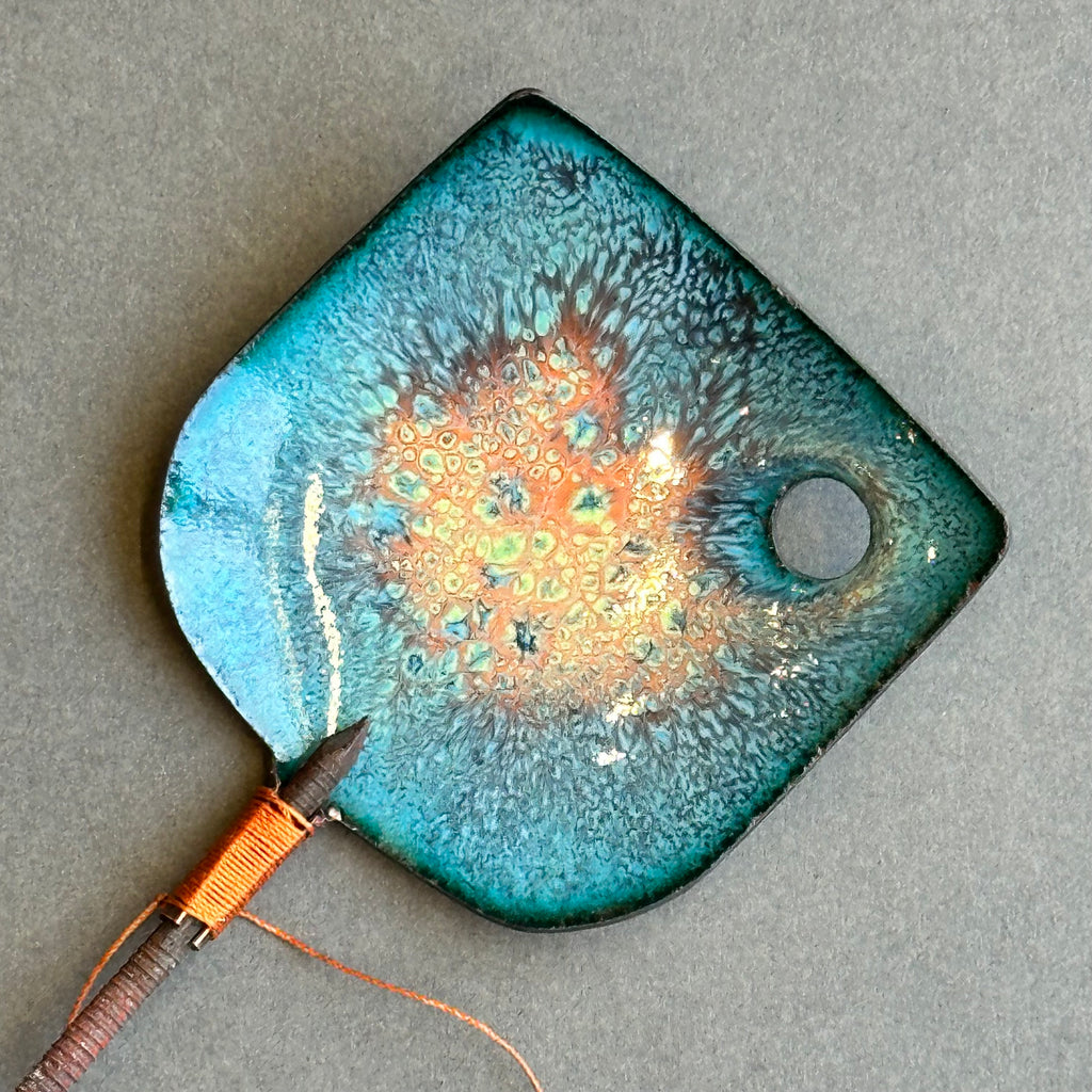 Decorative Enamel Spoon 'Rusty Nail’