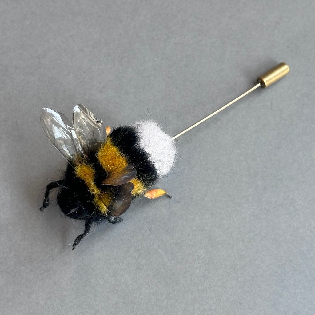 Needle Felted ‘Bumble Bee Pin’ #B