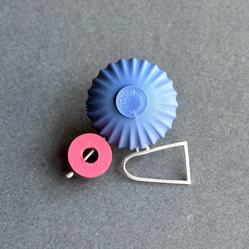 Shape & Form Brooch - Rhubarb, Pistachio & Lavender