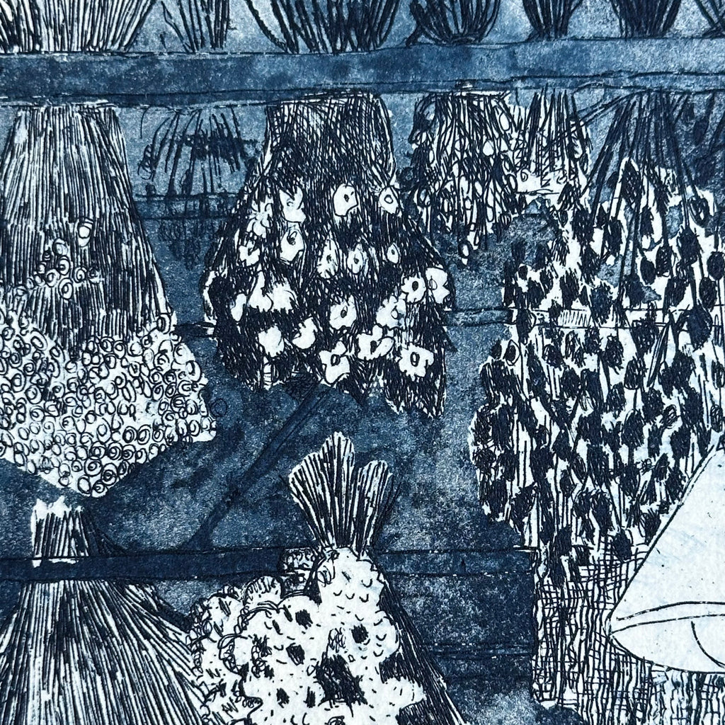 Etching - Dried Flowers - Unframed