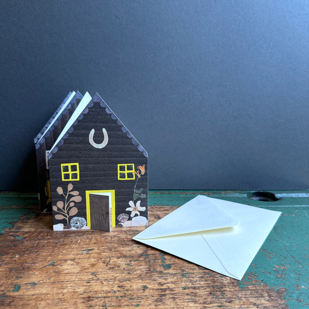 Concertina Card - Beach Huts